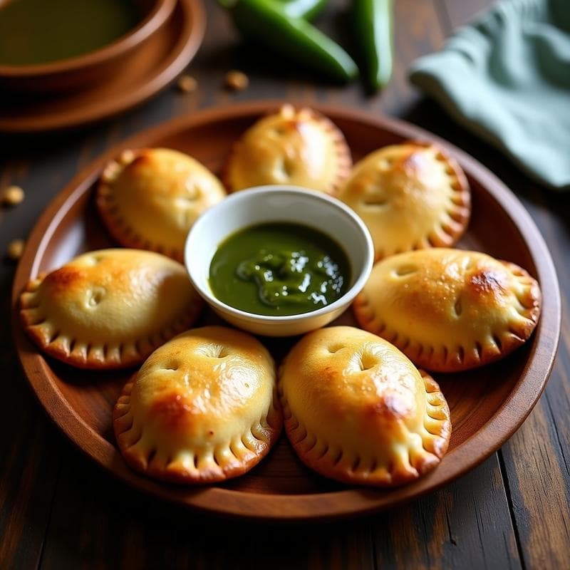 Empanadas de Plátano Macho y Pimiento de Padrón: Receta Canaria Vegana en Airfryer