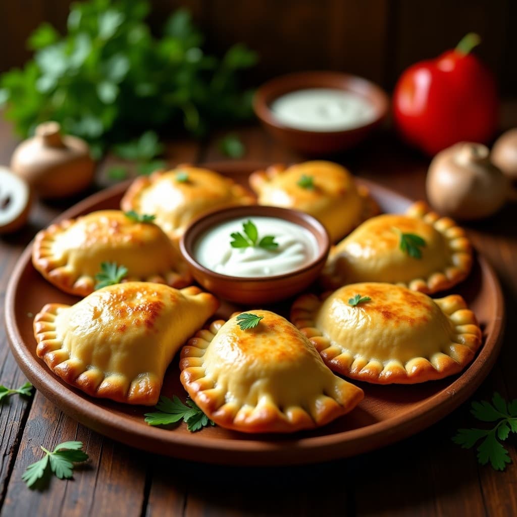 Empanadas de Harina de Plátano Verde y Picadillo de Hongos: Receta Colombiana Sin Gluten