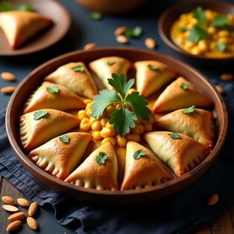 Empanadas de Pollo al Curry y Pasas con Masa de Maíz Morado: Receta Argentina con Toque Hindú