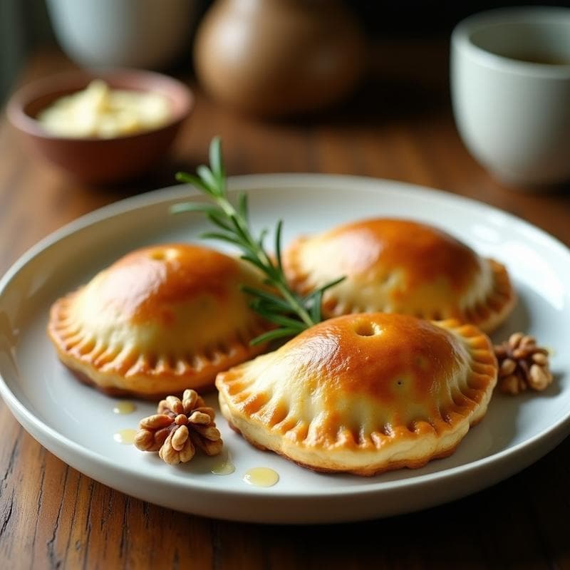 Empanadas de champiñones portobello y queso de cabra al romero: receta en airfryer sin masa tradicional