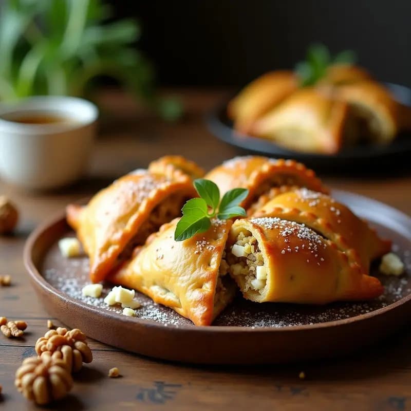 Empanadas de Puerro y Queso Azul con Masa de Espelta: Receta Argentina Gourmet