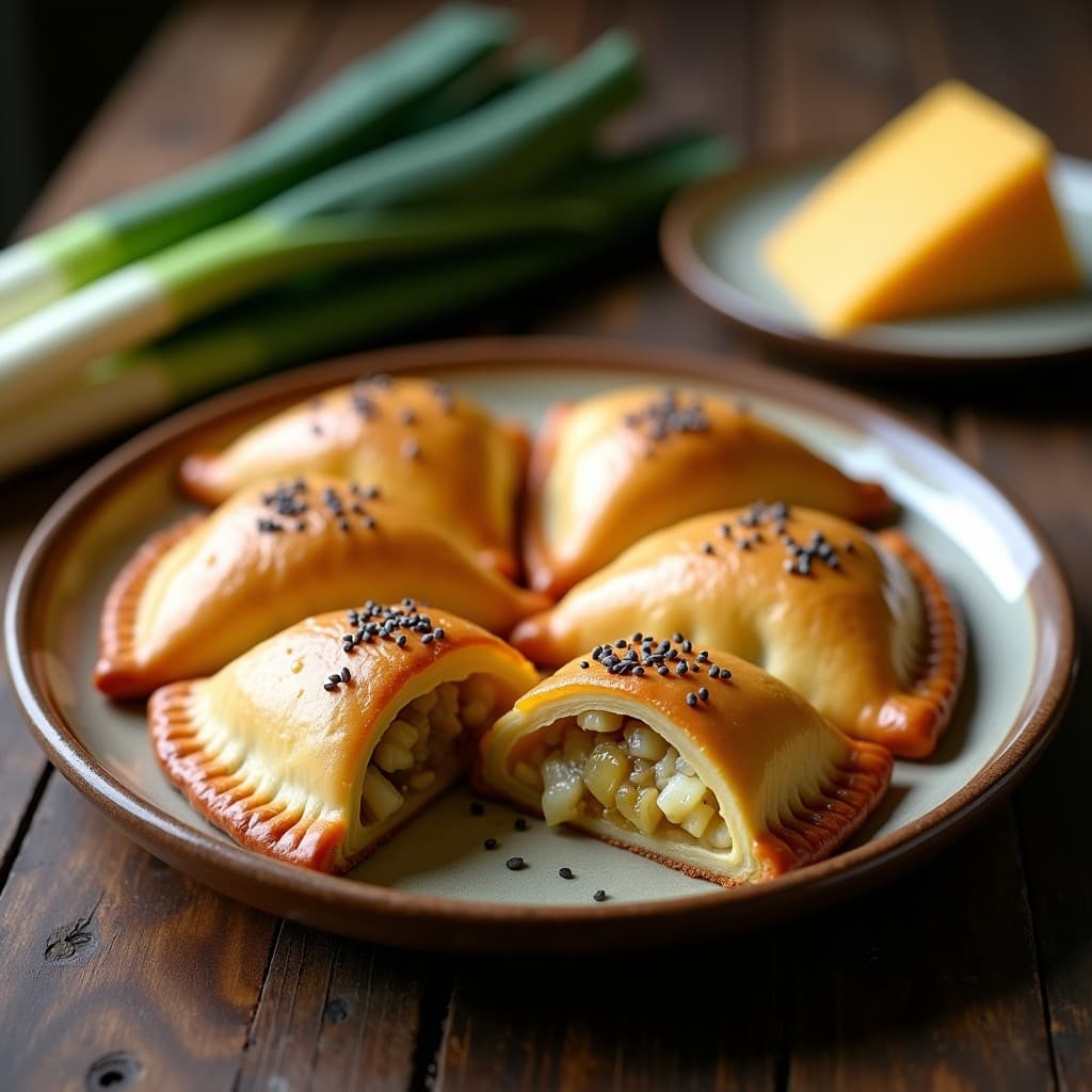 Empanadas de Puerro y Queso de Oveja con Masa de Espelta: Receta Española Tradicional en Airfryer