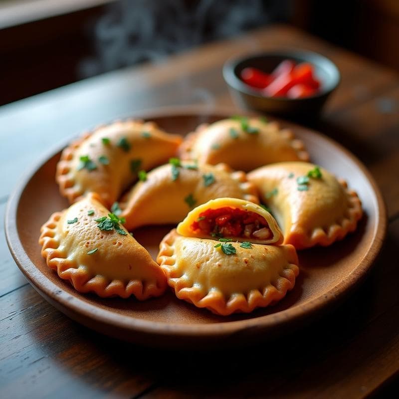 Empanadas de Pulpo y Pimentón de Piquín: Receta Gallega en Olla Express con Masa de Yuca