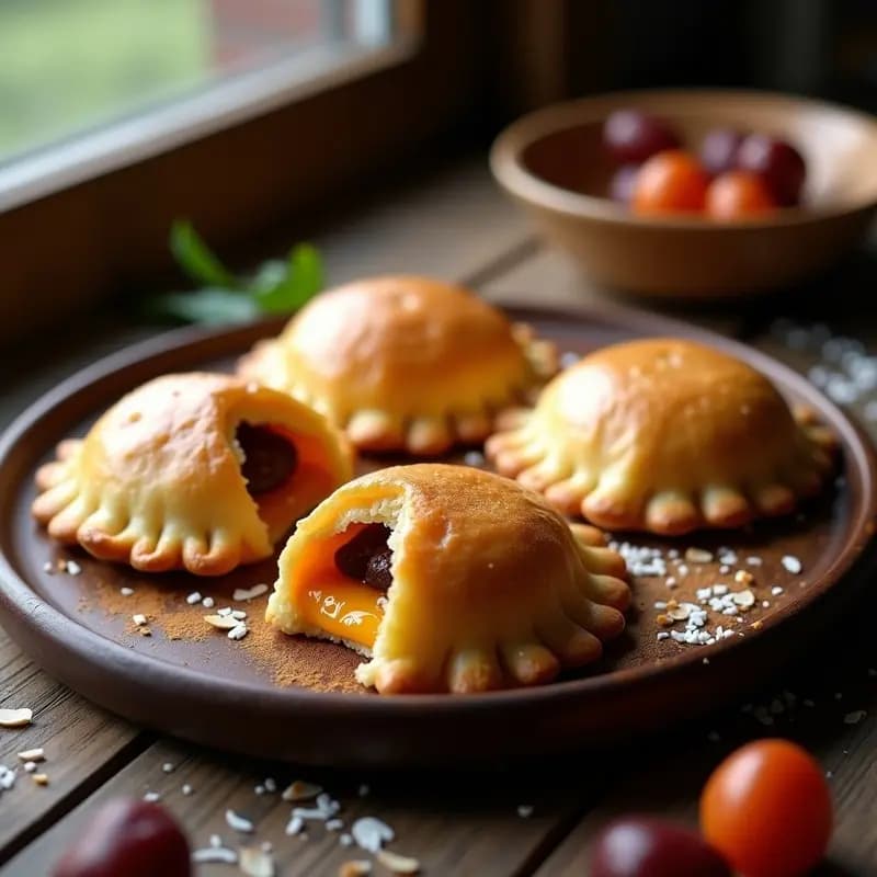 Empanadas de Queso de Albaricoque y Dátiles: Postre Argentino Sin Azúcar