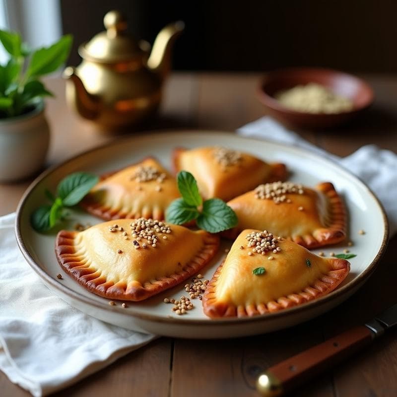 Empanadas de Queso de Almendras y Dátiles: Receta Sin Gluten y Sin Horno con Toque Árabe