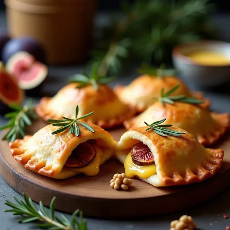 Empanadas de Queso de Búfala y Higos: Entrante Italiano Gourmet en Airfryer