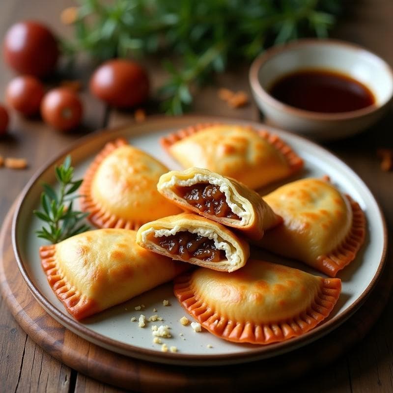 Empanadas de Queso de Cabra y Cebolla Caramelizada con Masa de Yuca: Receta Sin Gluten