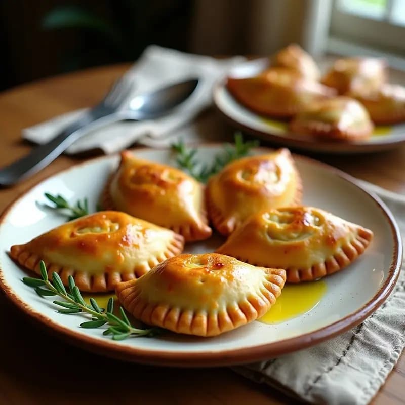 Empanadas de Queso de Cabra y Cebolla Morada: Receta Uruguaya Crujiente con Masa de Mandioca
