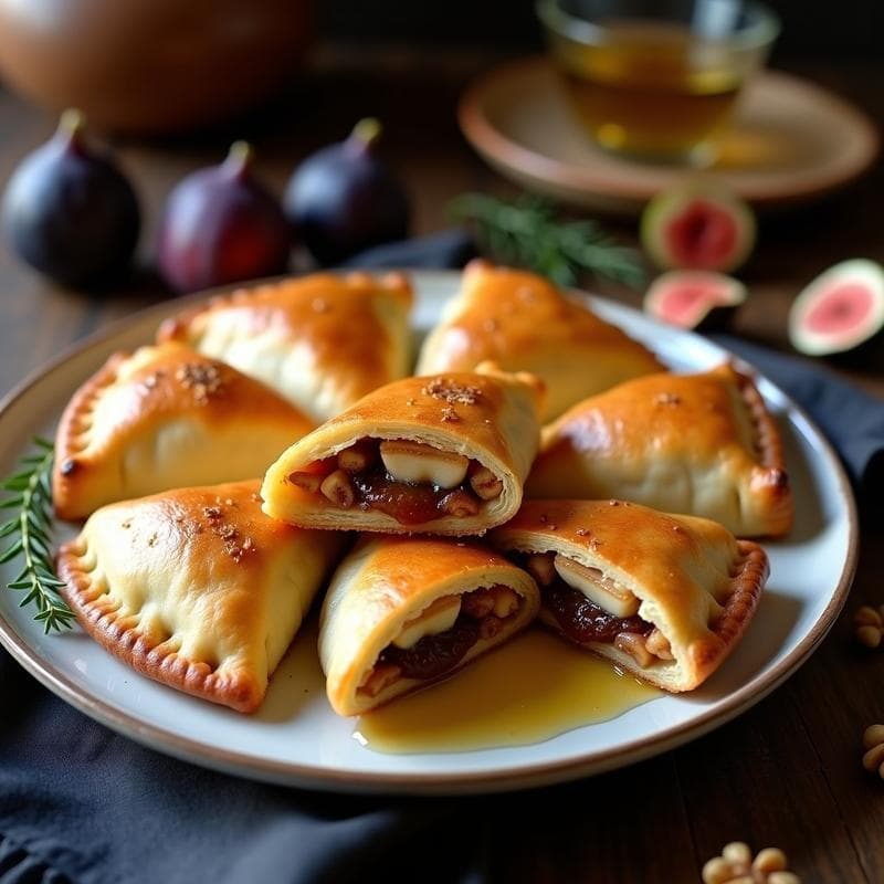Empanadas de Queso de Cabra y Higos: Receta Española en Thermomix con Masa Integral