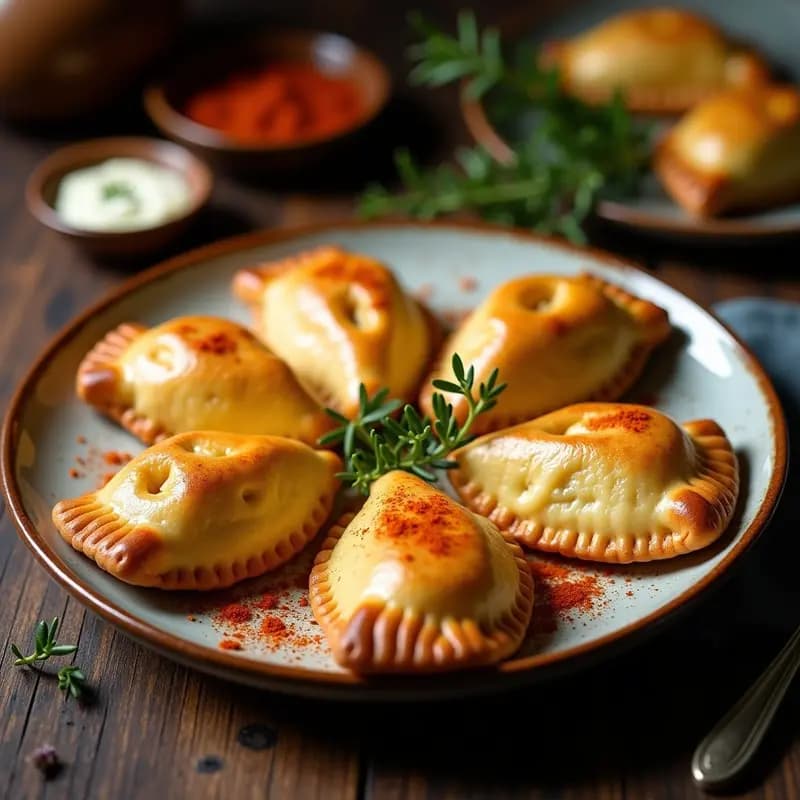 Empanadas de Queso de Cabra y Puerro: Receta Gallega en Airfryer sin Mantequilla