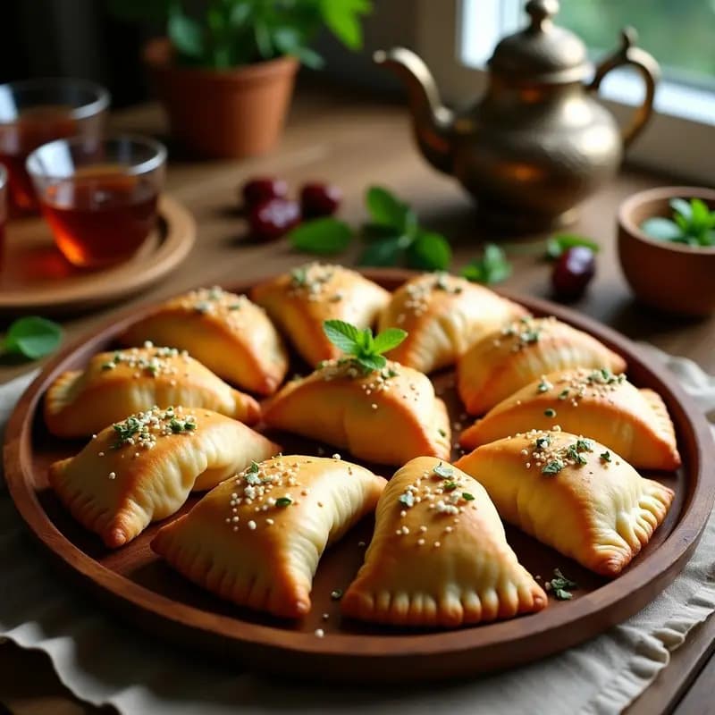 Empanadas de Queso Fresco y Dátiles: Receta Emiratí Dulce-Salada al Horno