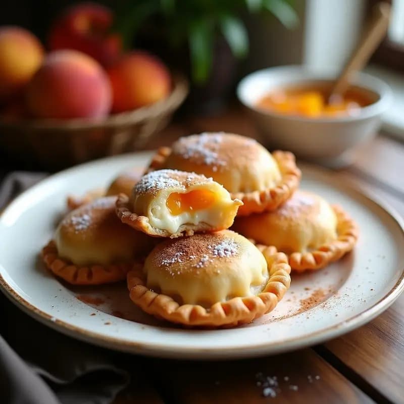 Empanadas de Queso y Mermelada de Durazno: Dulce y Salado en una Masa Crujiente
