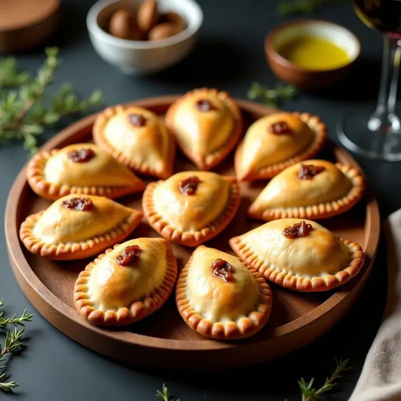Empanadas de Hongos Shiitake y Cebolla Caramelizada: Receta Argentina Vegana al Horno