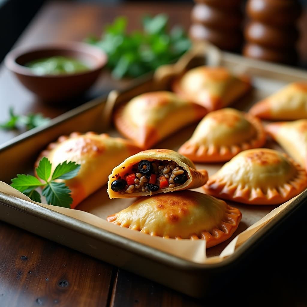 Empanadas de Carne de Soja y Pimientos Asados: Receta Argentina Vegana en Horno