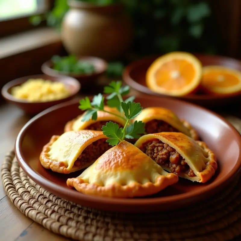 Empanadas de Sorgo Rellenas de Carnitas de Jackfruit: Receta Mexicana Sin Gluten y Vegana