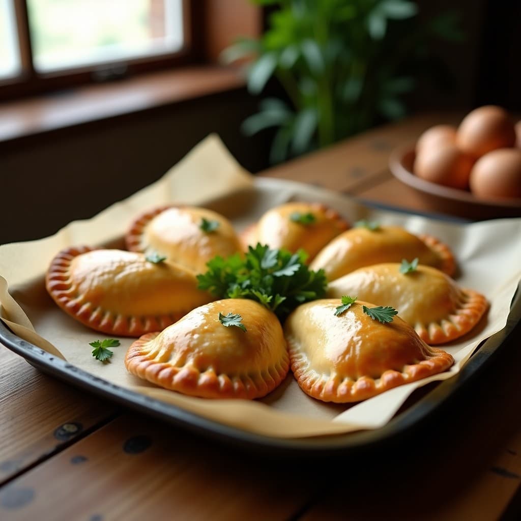 Empanadas de Harina de Sorgo Rellenas de Pescado Blanco: Receta Argentina Sin Gluten en Horno
