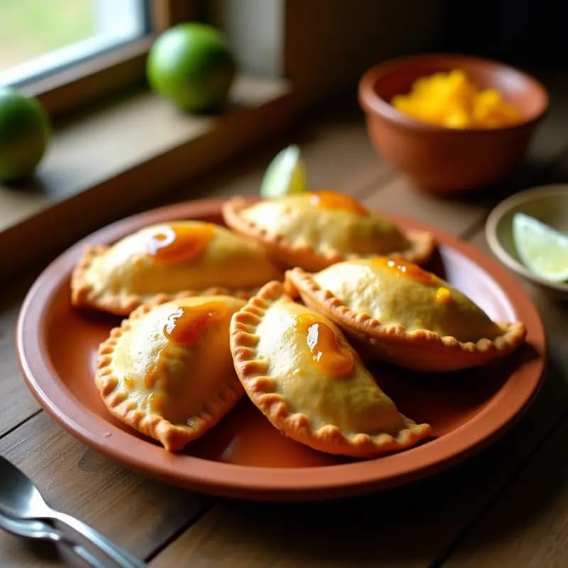 Empanadas de Pulpa de Tamarindo y Queso de Caju: Postre Mexicano Dulce y Ácido en Airfryer