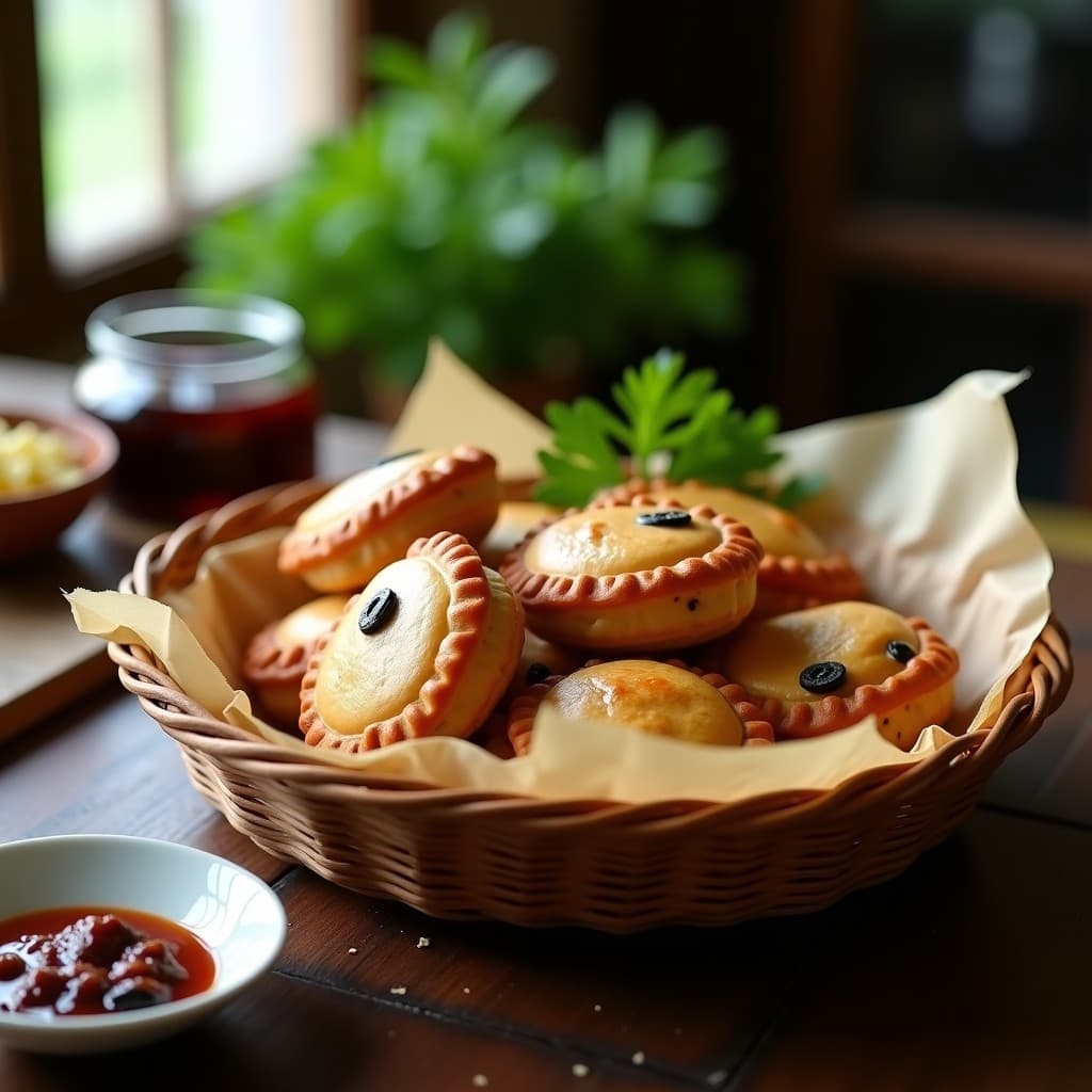 Empanadas de Tapioca Rellenas de Carne de Res y Aceitunas: Receta Brasileña Keto en Airfryer