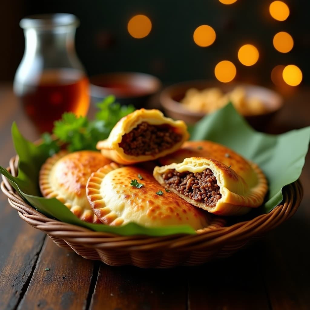 Empanadas de Tapioca Rellenas de Carne Seca y Queso Coalho: Receta Brasilera en Airfryer