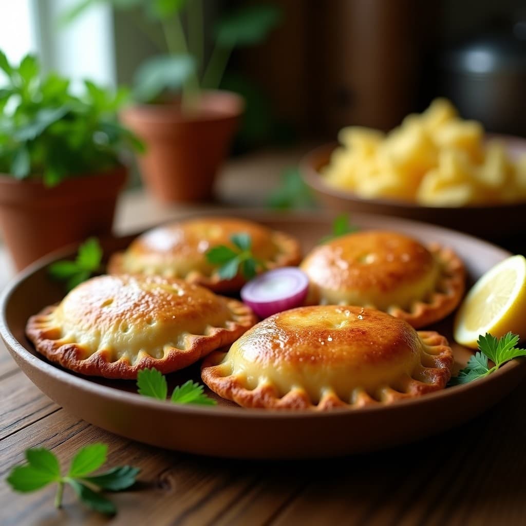 Empanadas de Harina de Tapioca y Hongos Porcini: Receta Brasileña Vegana en Airfryer