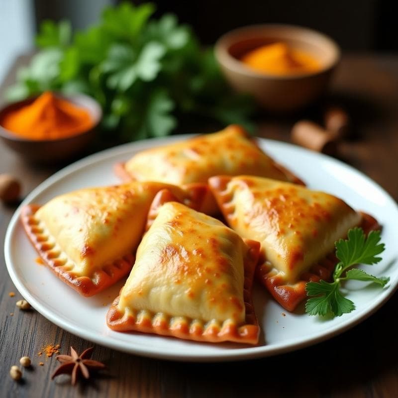 Empanadas de Tapioca Rellenas de Pollo al Curry: Receta Sin Gluten en Airfryer
