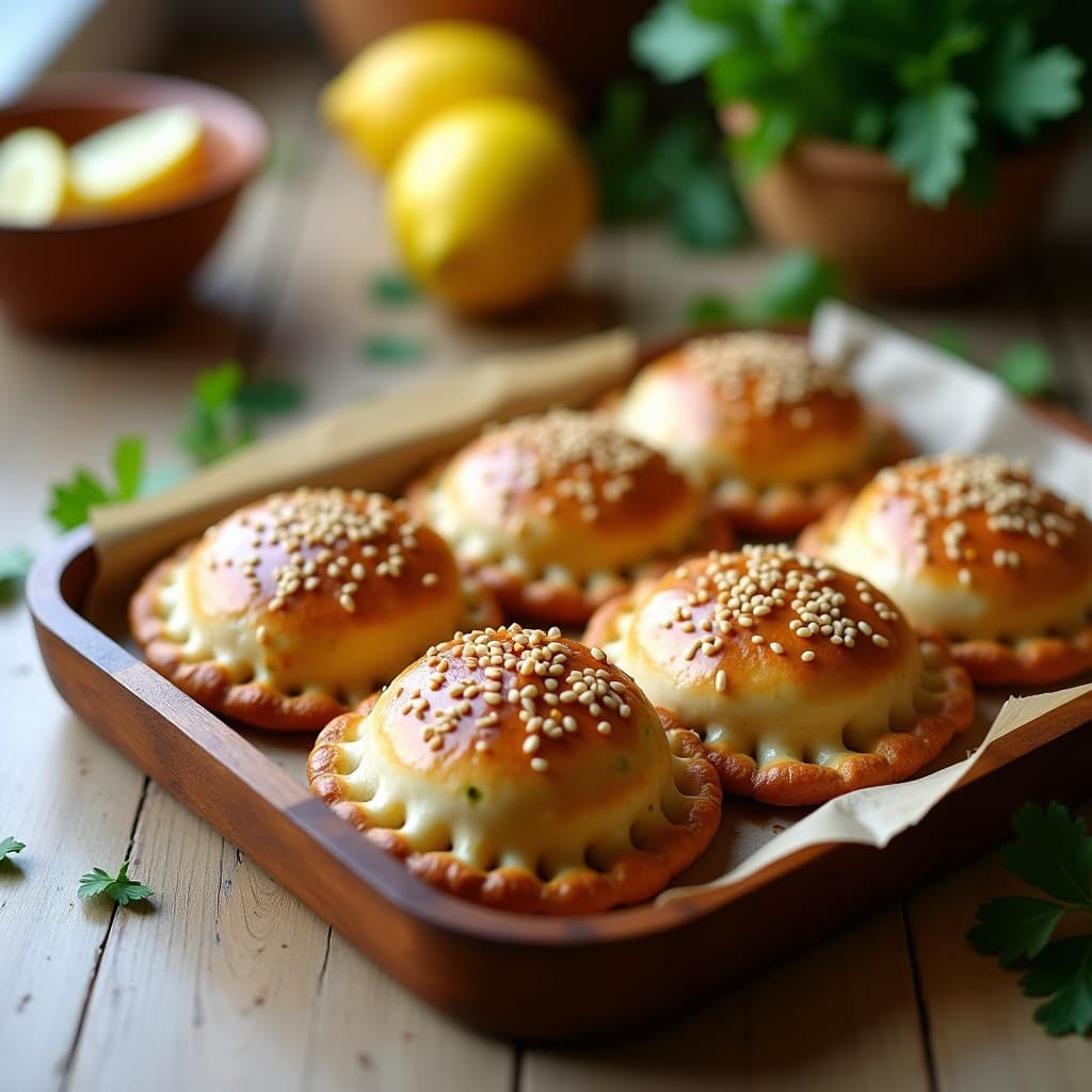 Empanadas de Tempeh y Espinacas con Costra de Semillas de Sésamo: Receta Sin Gluten al Horno