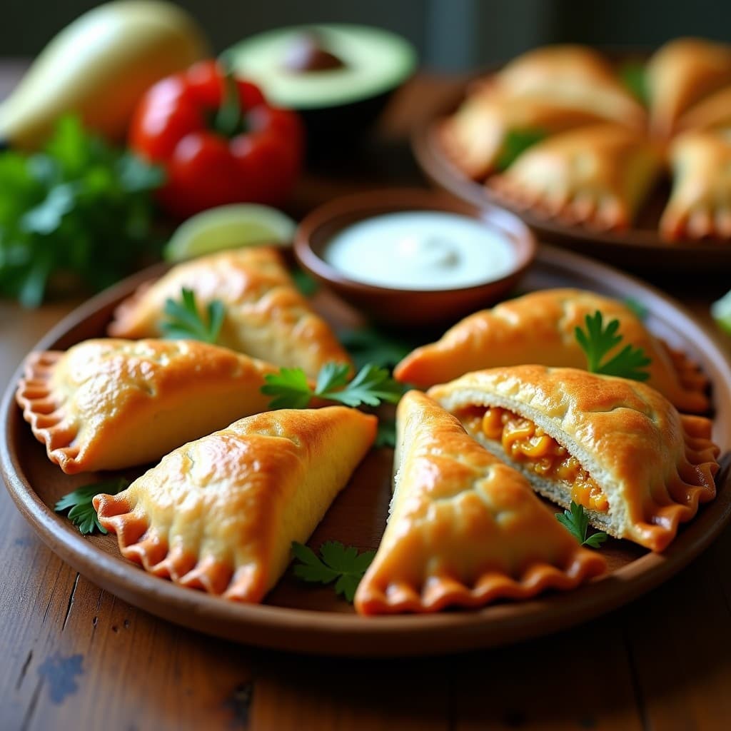 Empanadas de Tex-Col de Jackfruit y Queso Cheddar: Receta Fusion en Airfryer