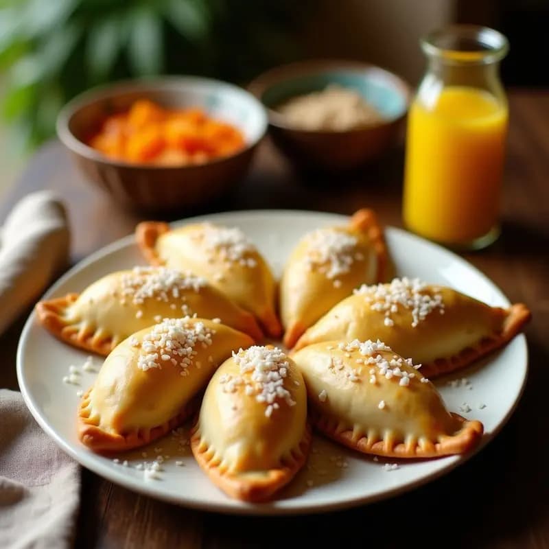 Empanadas de Tocino de Coco y Piña: Aperitivo Filipino Dulce-Salado en Airfryer