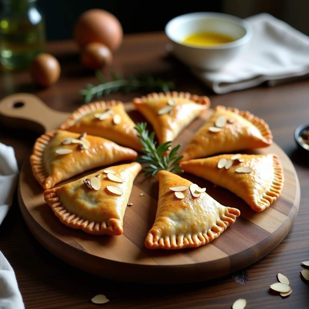 Empanadas de Harina de Trigo Sarraceno y Champiñones Silvestres: Receta Francesa en Airfryer
