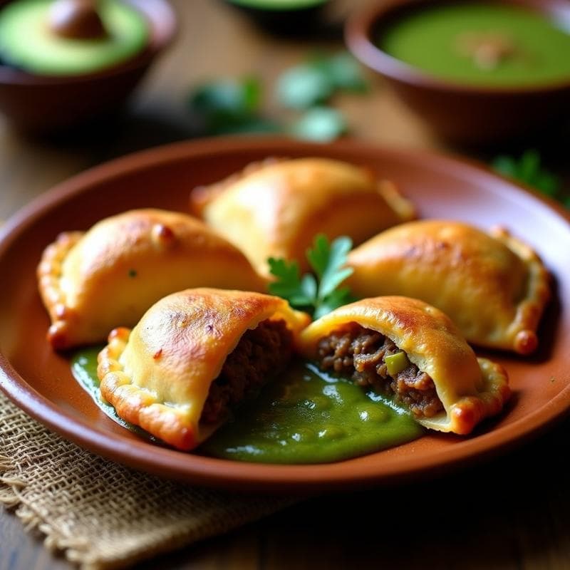 Empanadas de Tripa de Res en Salsa Verde: Receta Colombiana Tradicional en 30 Minutos
