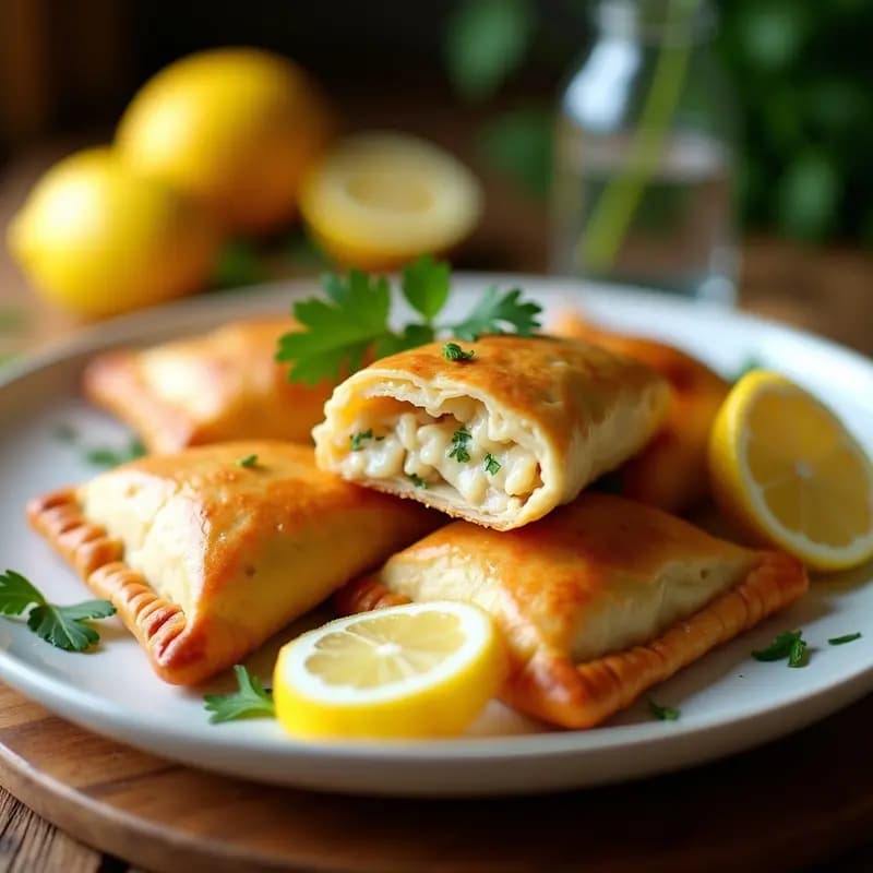 Empanadas de Tuna y Queso de Búfala: Receta Siciliana en Airfryer con Toque Cítrico