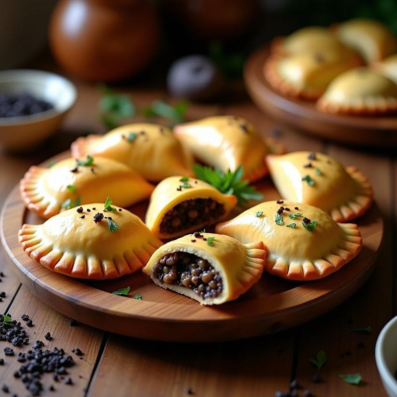 Empanadas Veganas de Champiñones Trufados: Receta Crujiente y Gourmet en 30 Minutos