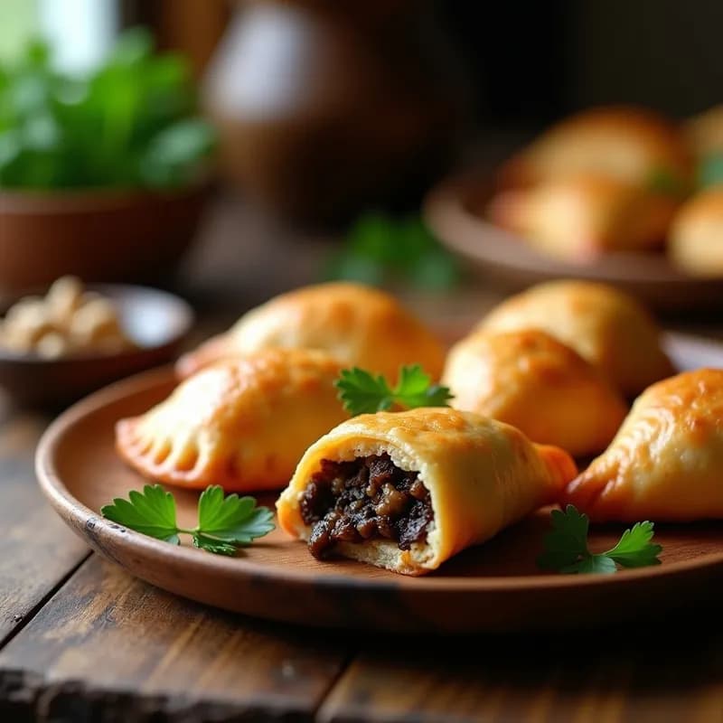 Empanadas Veganas de Hongos Portobello y Trufa: Receta Gourmet en Airfryer Sin Aceite