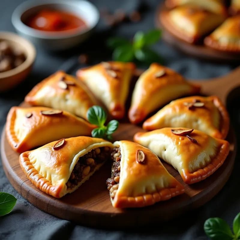 Empanadas Veganas de Hongos Portobello: Receta Crujiente y Alta en Proteína