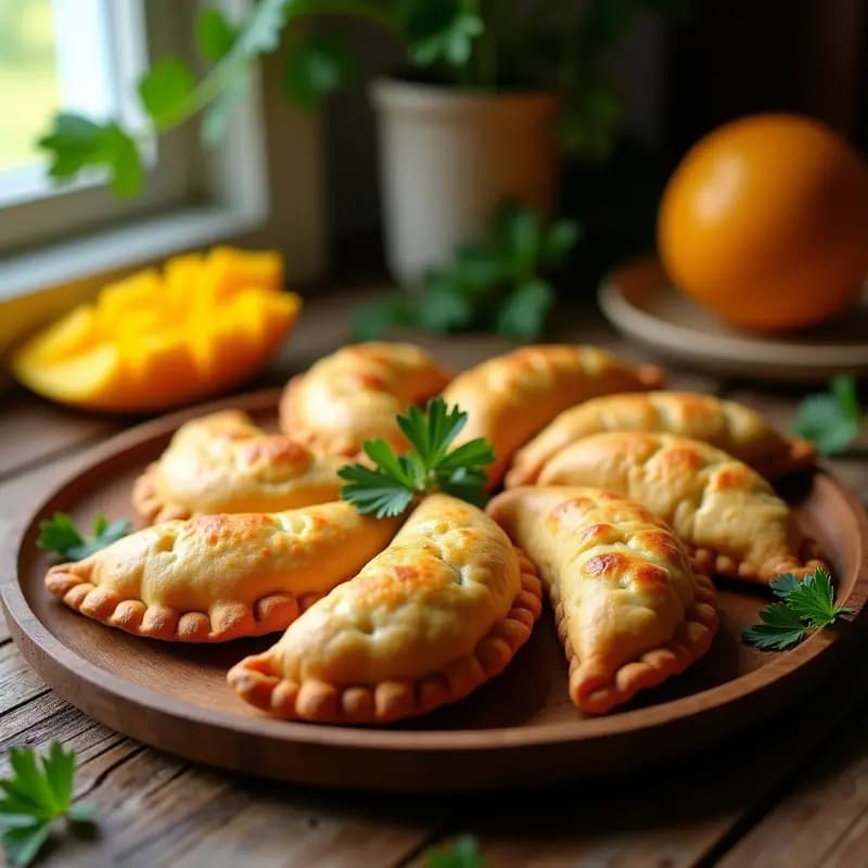 Empanadas de venteveo y Mango: Receta Argentina Keto con Masa de Almendra en Airfryer