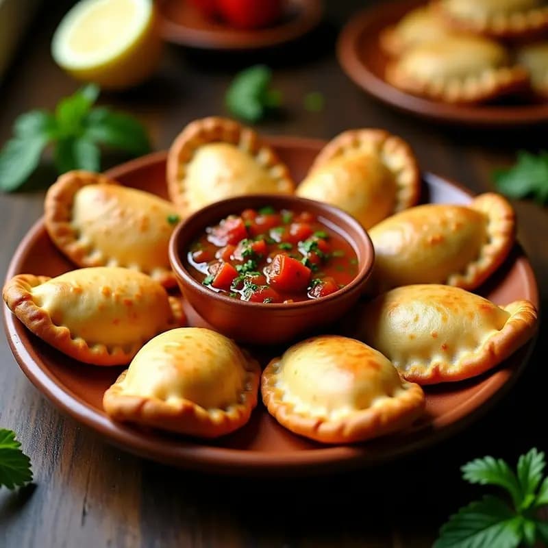 Empanadas de Yacon y Carne de Res: Receta Boliviana Keto con Salsa Llajwa