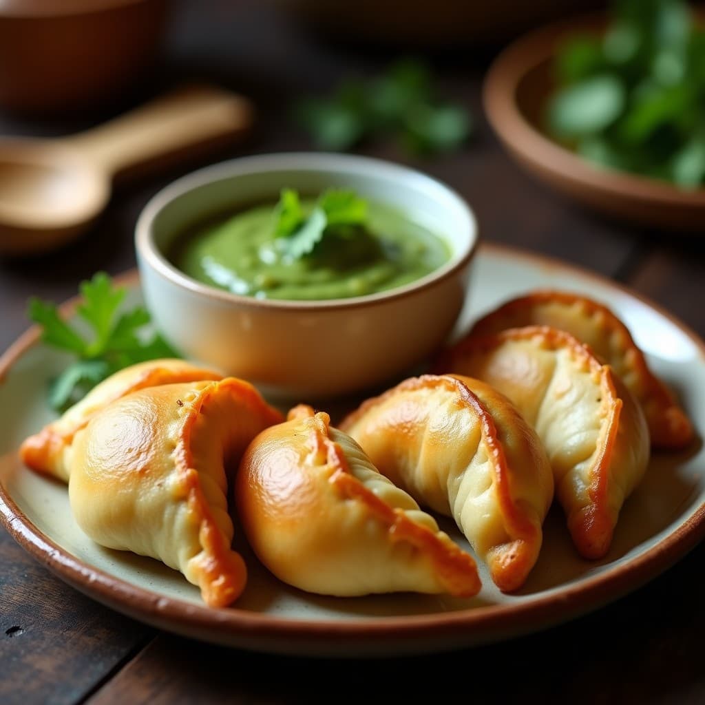 Empanadas de Yautía y Carimañola con Mojo de Cilantro: Receta Venezolana en Olla Exprés