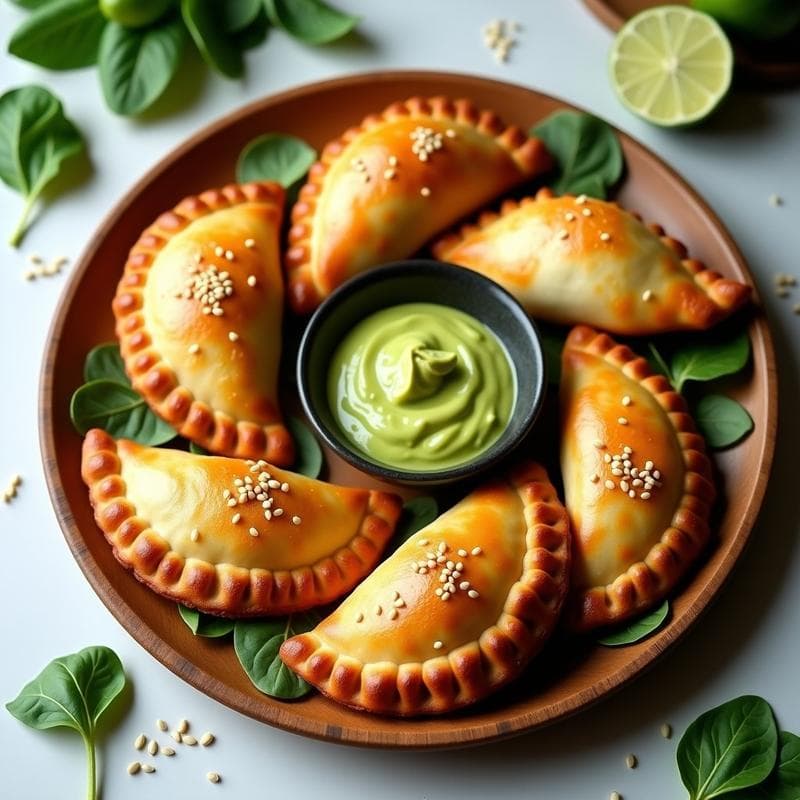 Empanadas de Yautía y Espinacas: Receta Vegana sin Horno con Masa de Cassava