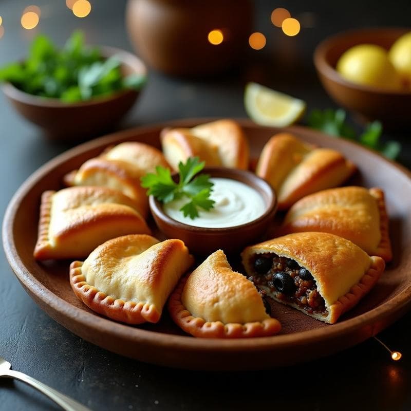 Empanadas de Masa de Yautía y Picadillo de Setas: Receta Vegana y Antillana