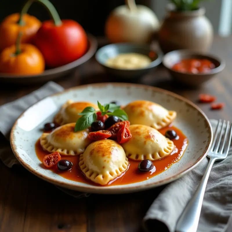 Empanadas de Masa de Yuca Rellena de Aceitunas y Tomate Seco: Aperitivo Venezolano Vegano