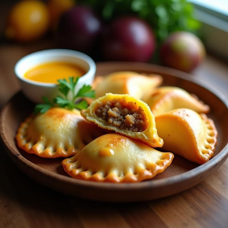 Empanadas de Yuca y Atún Ahumado con Salsa de Maracuyá: Receta Colombiana en Airfryer Sin Aceite