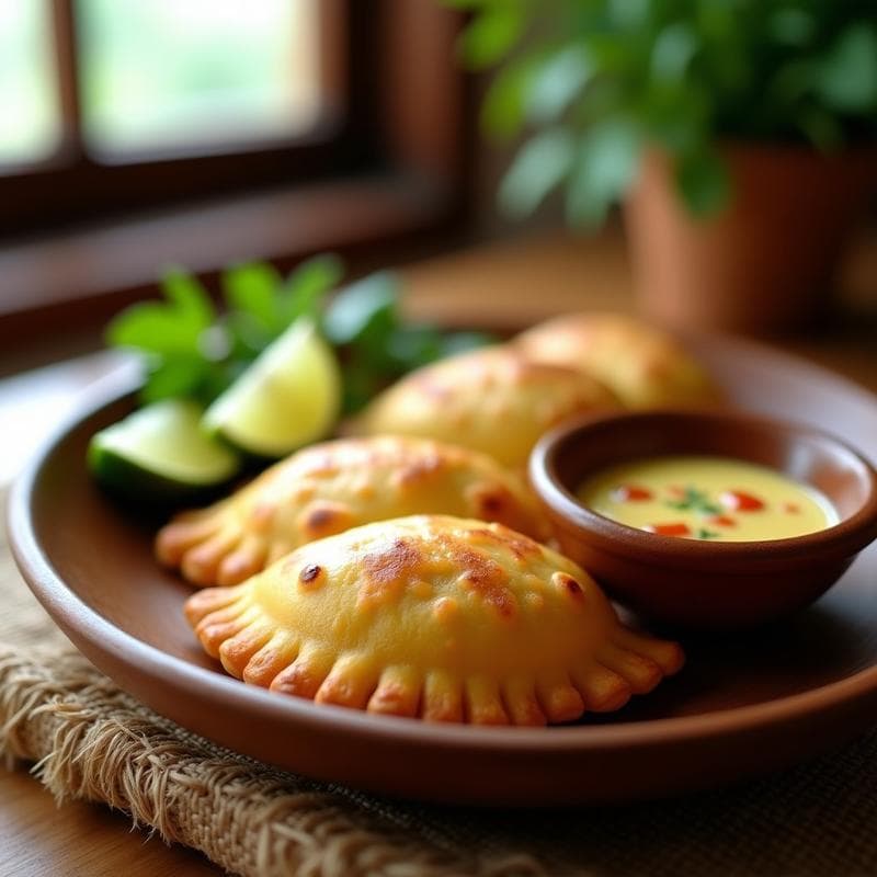 Empanadas de Yuca y Atún al Estilo Costero: Receta Colombiana Keto con Salsa de Ajiaco