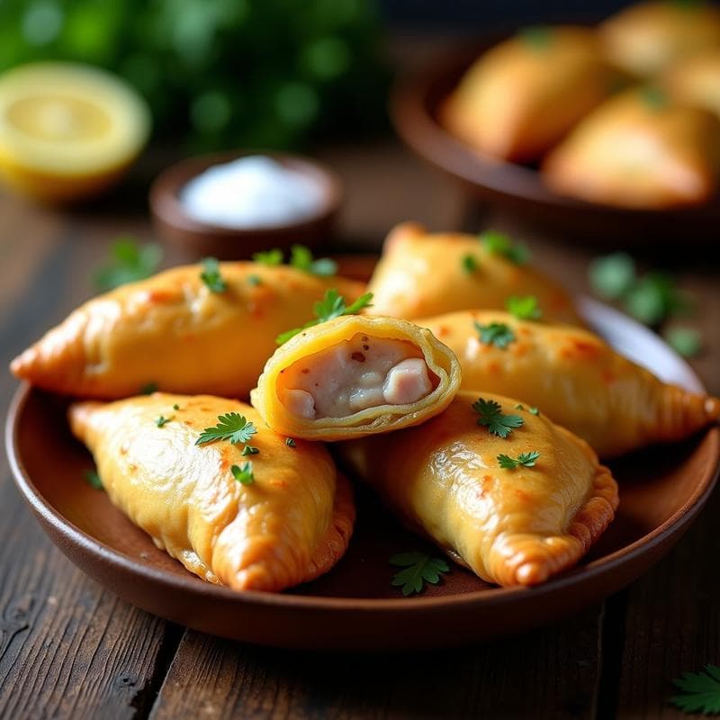 Empanadas de Yuca Rellena de Atún y Pimentón de Padrón: Receta Sin Gluten en Airfryer
