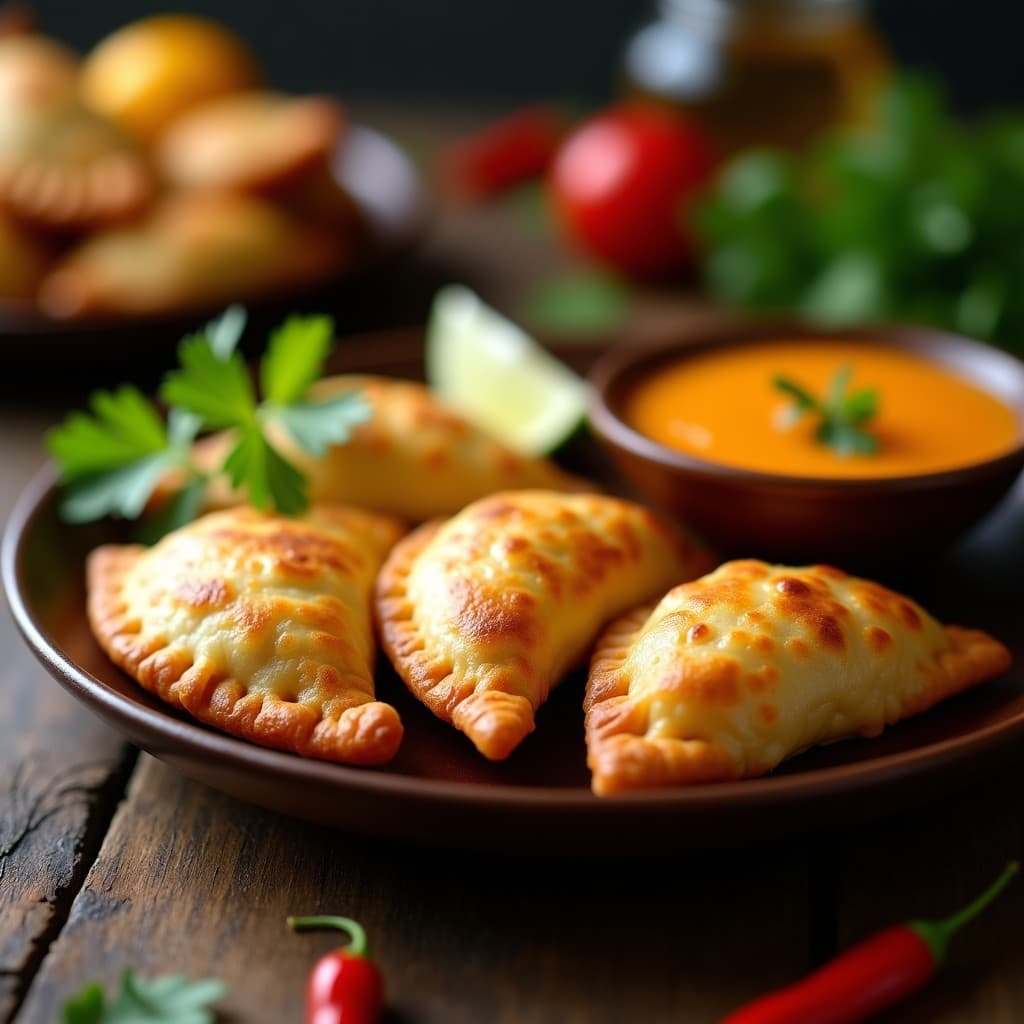 Empanadas de Yuca y atún con Salsa de Mango Habanero: Receta Brasil-Argentina en Airfryer