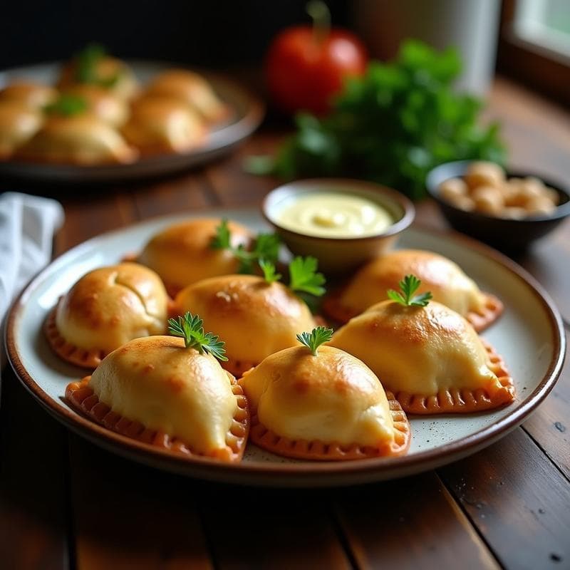 Empanadas de Yuca y Caracoles a la Gallega: Receta Española en Airfryer