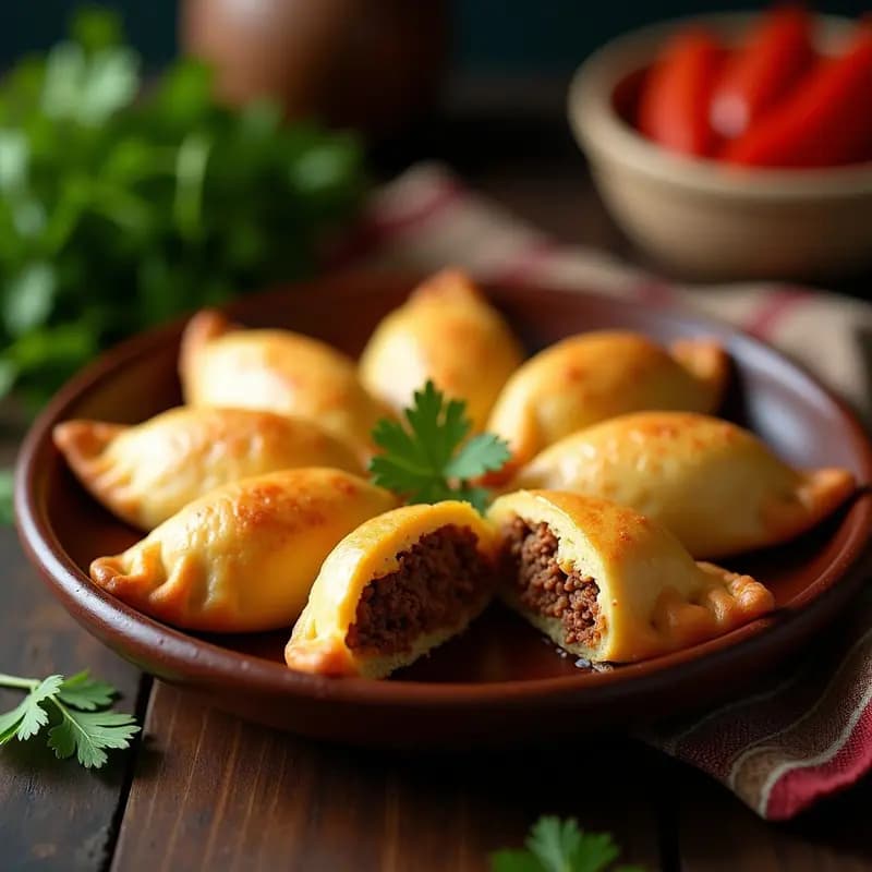 Empanadas de Yuca y Carne de Res con Ají Dulce: Receta Venezolana Sin Harina en Horno