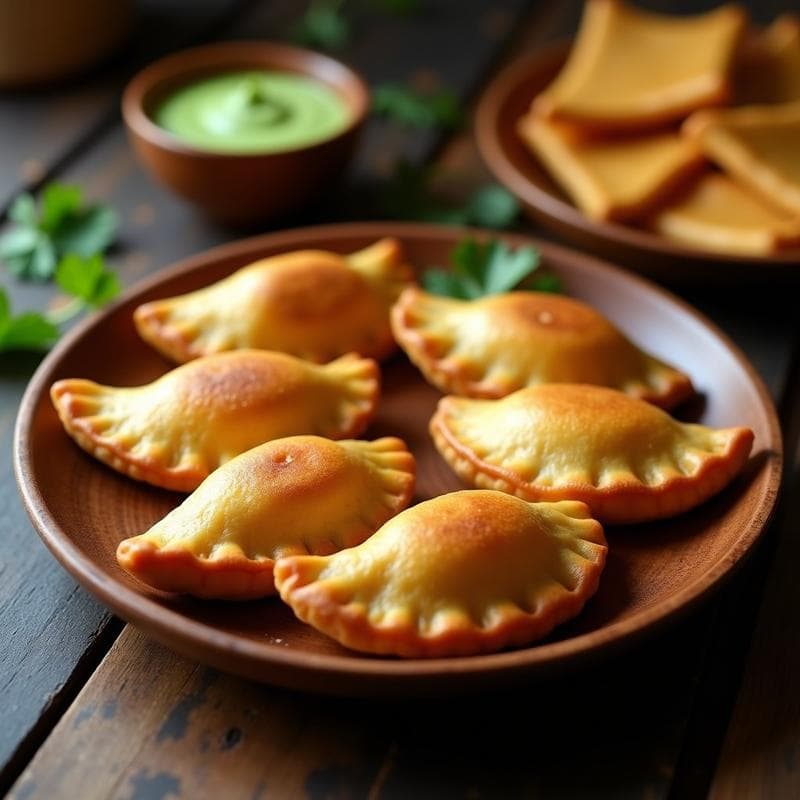 Empanadas de Yuca rellenas de Carne Mechada: Receta Venezolana Crujiente en Airfryer