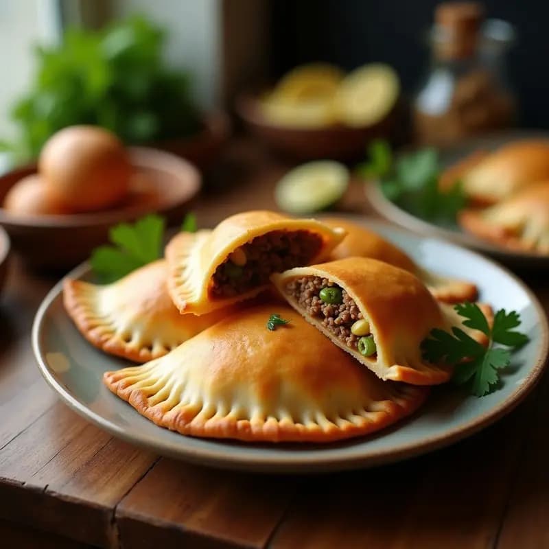 Empanadas de Masa de Yuca Rellenas de Carne Molida: Receta Brasileira Sin Trigo