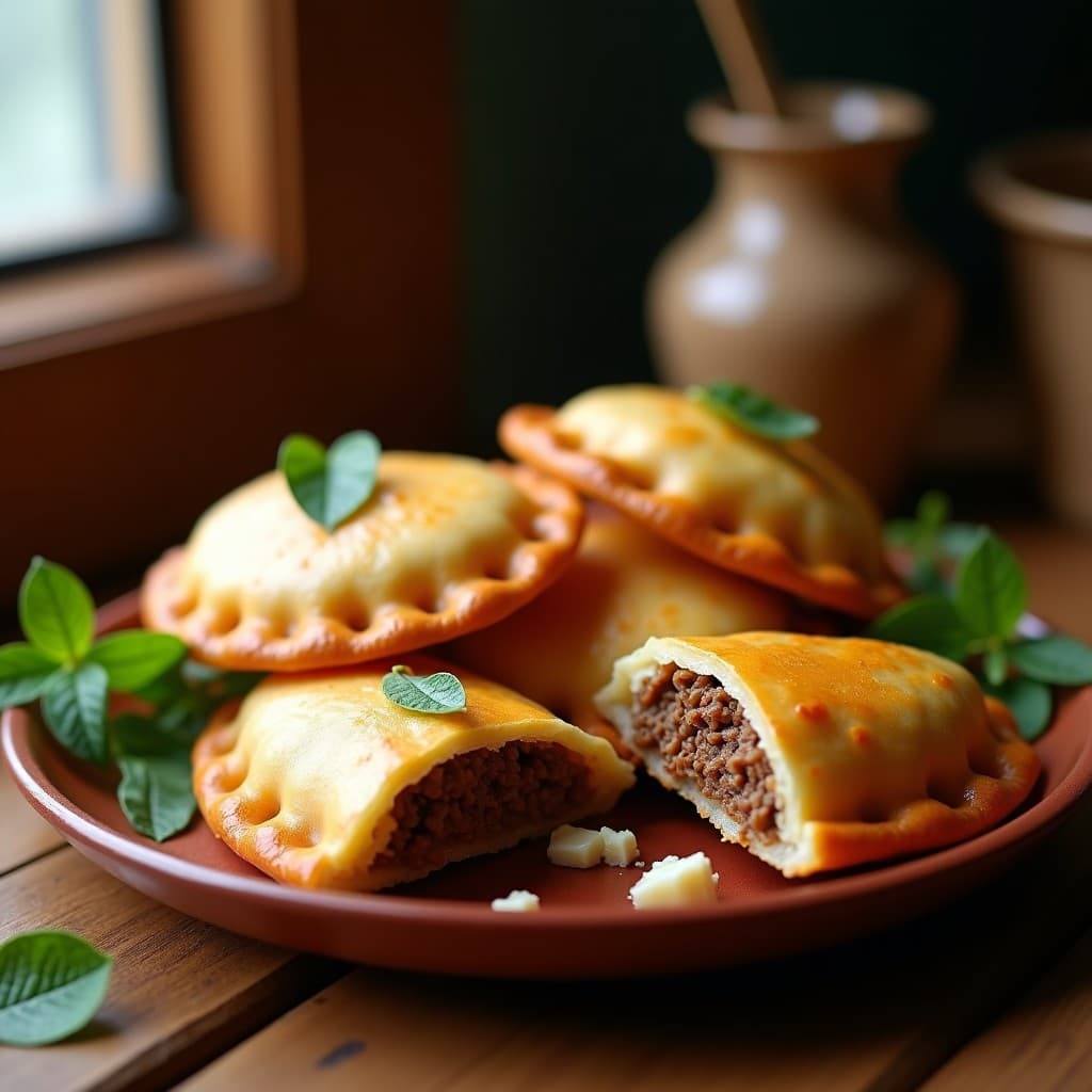 Empanadas de Yuca y Carne de Res con Queso de Cabra: Receta Boliviana en Airfryer