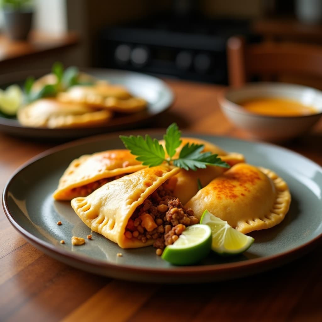 Empanadas de Yuca Rellenas de Carne de Res y Aceitunas: Receta Boliviana Crujiente